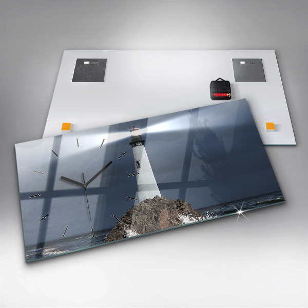 Horloge rectangulaire horizontale Phare