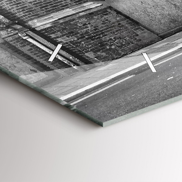 Horloge rectangulaire horizontale Bus rouge à impériale