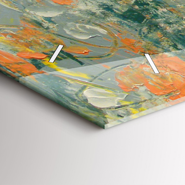 Horloge rectangulaire horizontale 'Posture de l''éléphant peint'