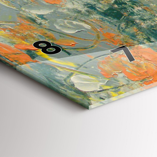 Horloge rectangulaire horizontale 'Posture de l''éléphant peint'