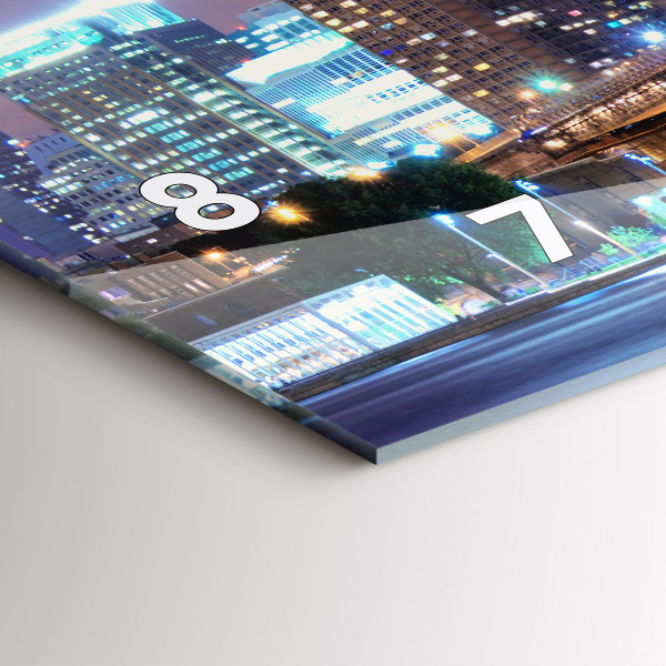 Horloge rectangulaire horizontale Pont de Brooklyn et East River