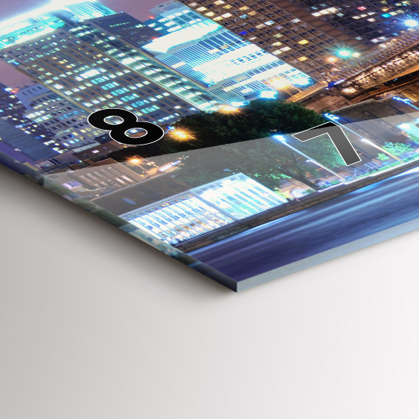 Horloge rectangulaire horizontale Pont de Brooklyn et East River