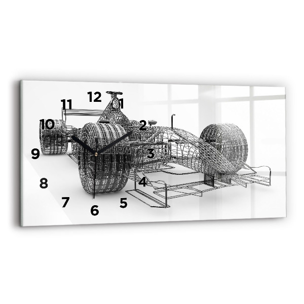 Horloge rectangulaire horizontale conception de voiture de F1
