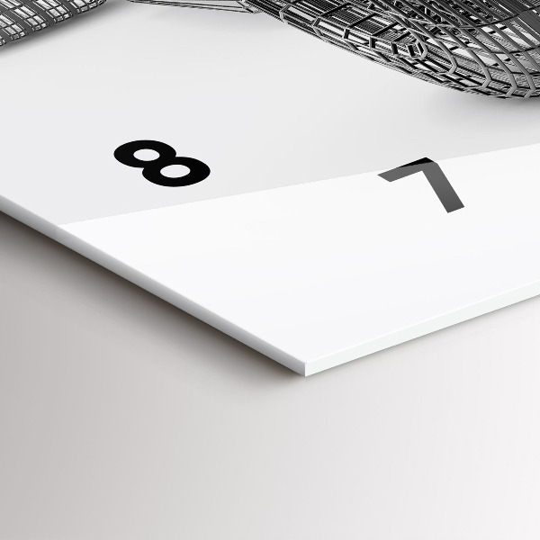 Horloge rectangulaire horizontale conception de voiture de F1