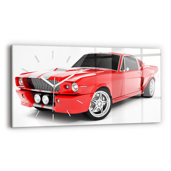 Horloge rectangulaire horizontale Voiture de sport