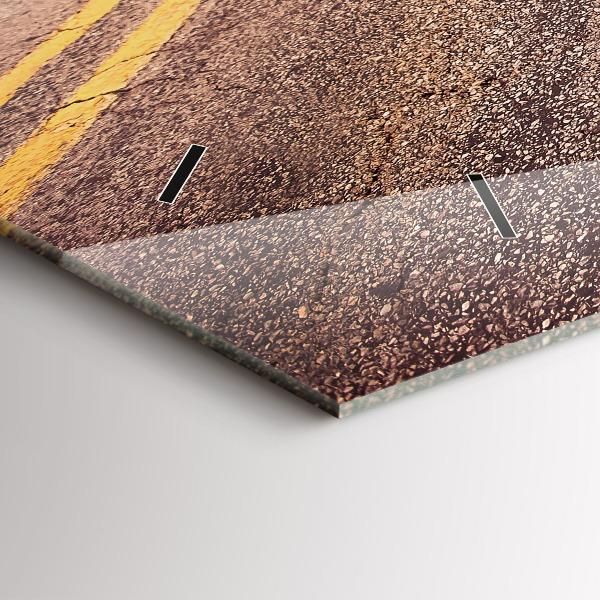 Horloge rectangulaire horizontale Route 66 États-Unis