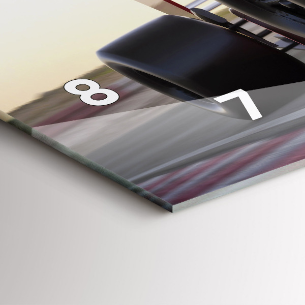 Horloge rectangulaire horizontale Voiture de course sportive