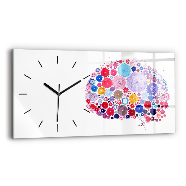 Horloge rectangulaire horizontale Illustration abstraite colorée