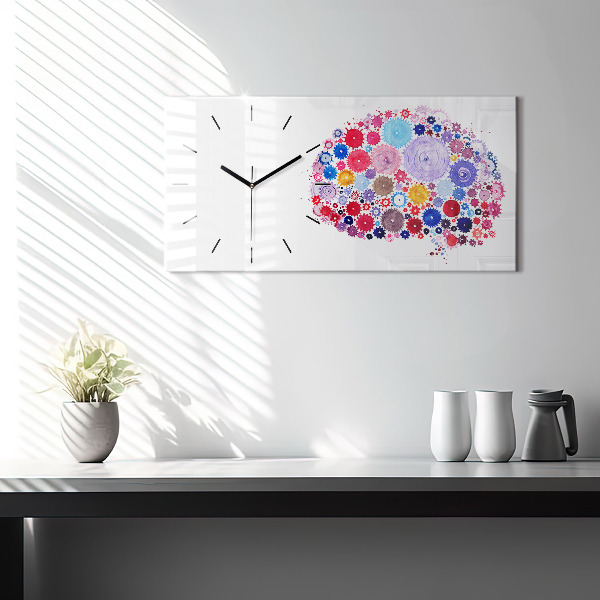Horloge rectangulaire horizontale Illustration abstraite colorée