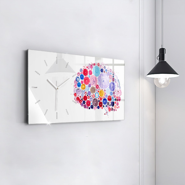 Horloge rectangulaire horizontale Illustration abstraite colorée