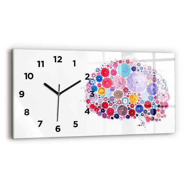 Horloge rectangulaire horizontale Illustration abstraite colorée