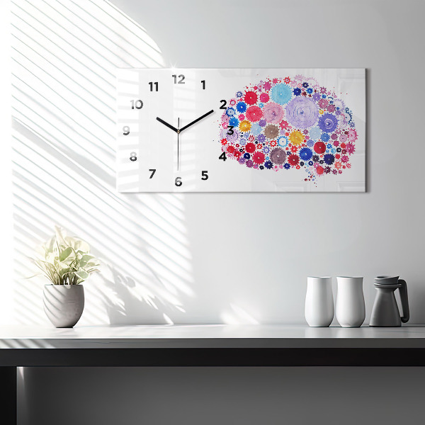Horloge rectangulaire horizontale Illustration abstraite colorée