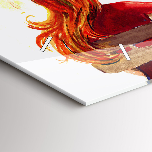 Horloge rectangulaire horizontale 'Paysage d''automne'