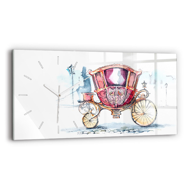 Horloge rectangulaire horizontale 'L''ancien carrosse de la reine'