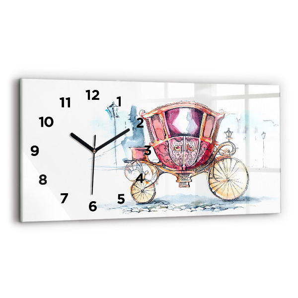 Horloge rectangulaire horizontale 'L''ancien carrosse de la reine'