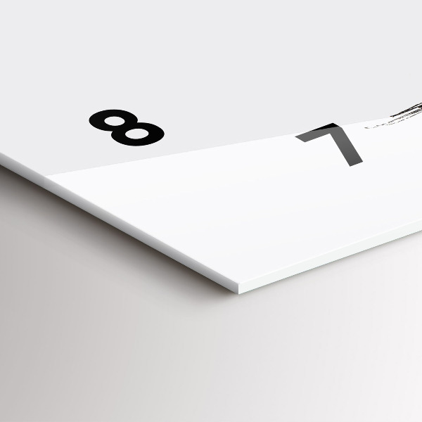 Horloge rectangulaire horizontale Ours abstrait