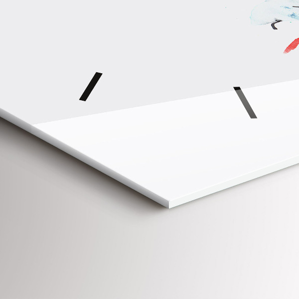 Horloge rectangulaire horizontale 'Toucan dans l''herbe'