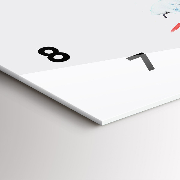 Horloge rectangulaire horizontale 'Toucan dans l''herbe'