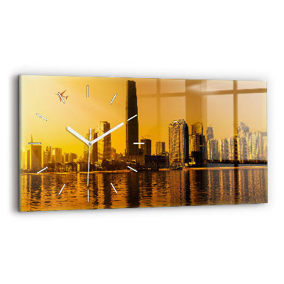 Horloge rectangulaire horizontale Rivière Zhujiang Chine