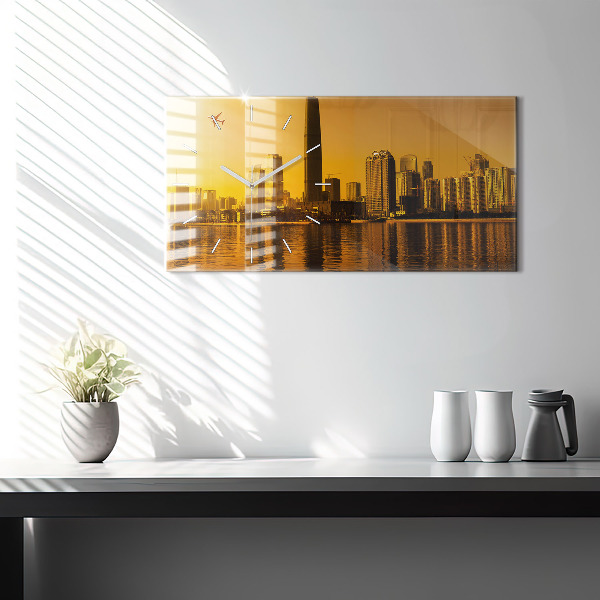 Horloge rectangulaire horizontale Rivière Zhujiang Chine