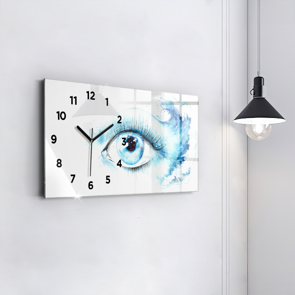 Horloge rectangulaire horizontale Œil de mer