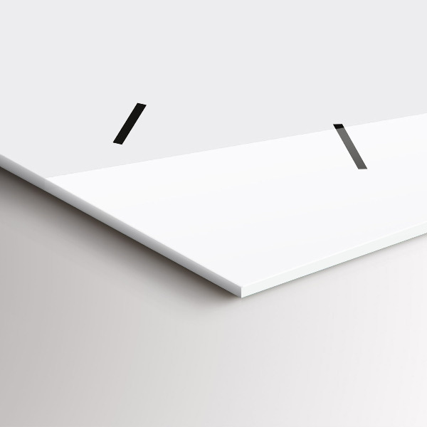 Horloge rectangulaire horizontale 'Couple amoureux à l''aquarelle'