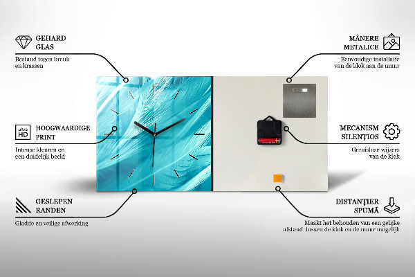 Horloge rectangulaire horizontale 'L''arbre au cœur de la nature'