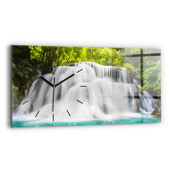 Horloge rectangulaire horizontale Cascade en Thaïlande