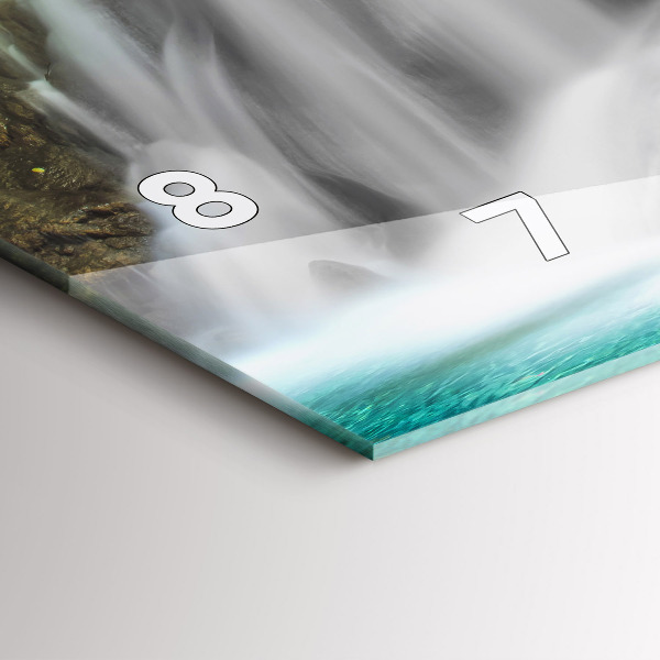 Horloge rectangulaire horizontale Cascade en Thaïlande