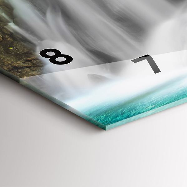 Horloge rectangulaire horizontale Cascade en Thaïlande