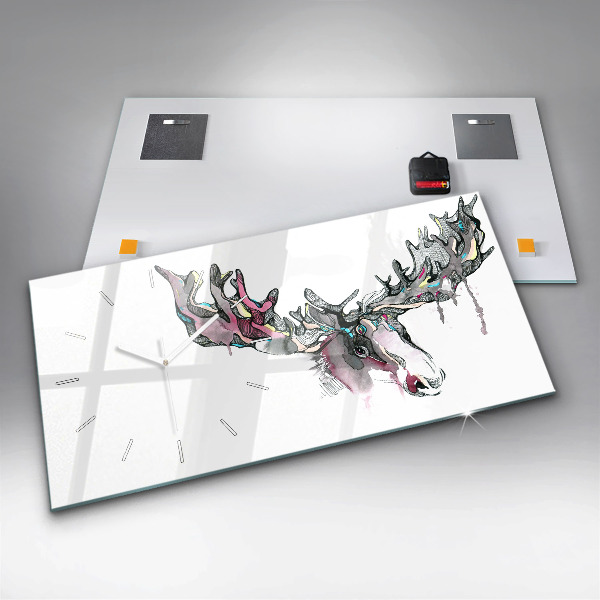 Horloge rectangulaire horizontale 'Résumé de l''orignal'