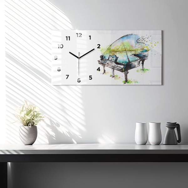 Horloge rectangulaire horizontale Illustration 4 Saisons
