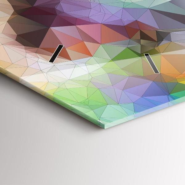 Horloge rectangulaire horizontale Œil humain coloré