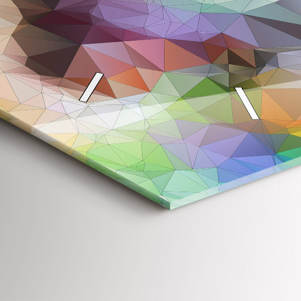 Horloge rectangulaire horizontale Œil humain coloré