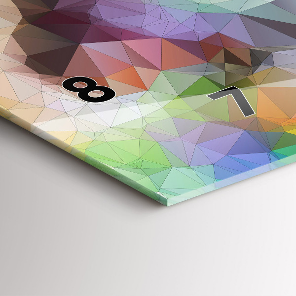 Horloge rectangulaire horizontale Œil humain coloré