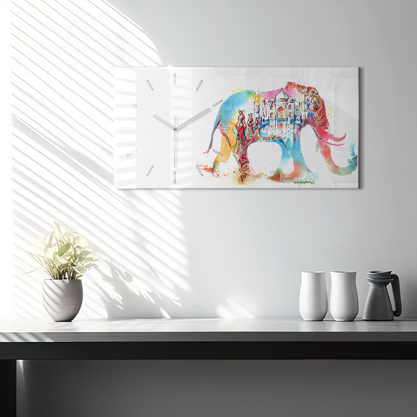 Horloge rectangulaire horizontale Culture indienne