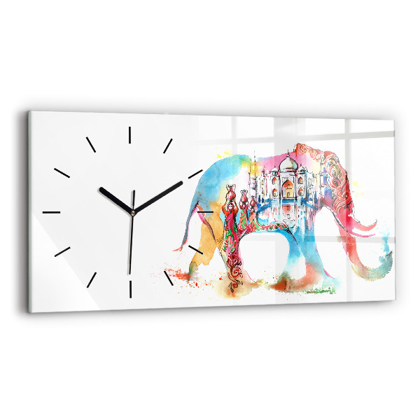 Horloge rectangulaire horizontale Culture indienne