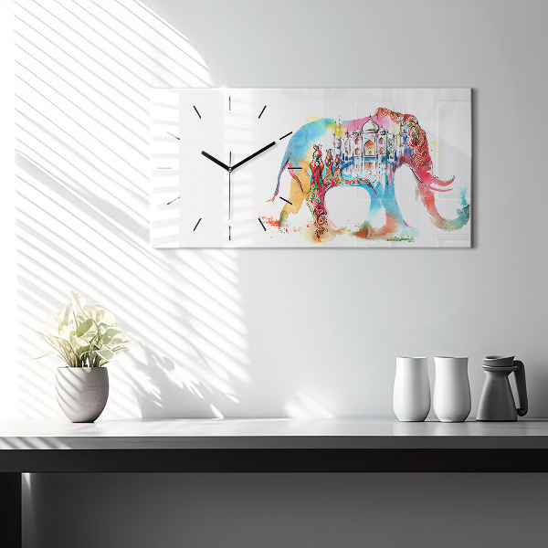 Horloge rectangulaire horizontale Culture indienne