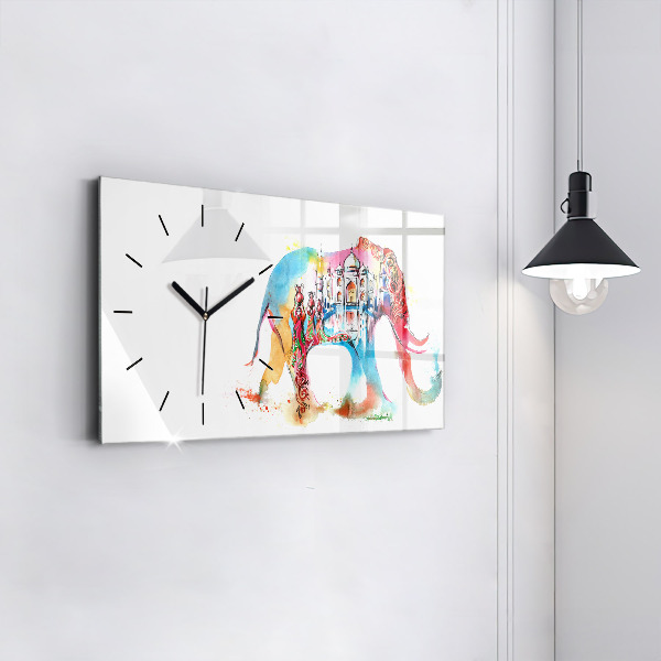 Horloge rectangulaire horizontale Culture indienne