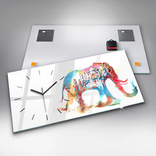 Horloge rectangulaire horizontale Culture indienne