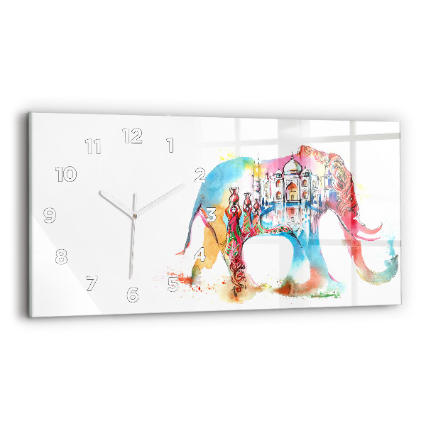 Horloge rectangulaire horizontale Culture indienne