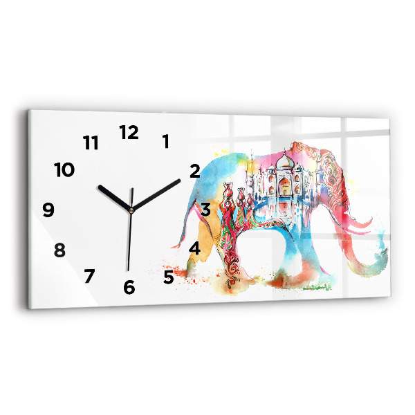Horloge rectangulaire horizontale Culture indienne