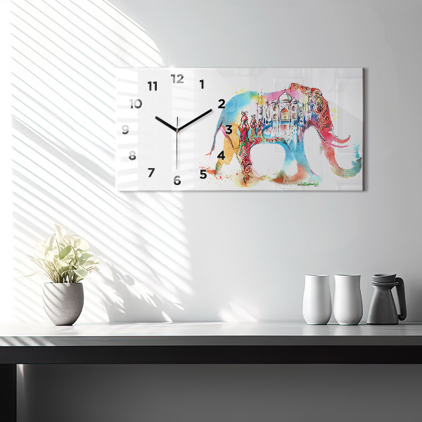 Horloge rectangulaire horizontale Culture indienne