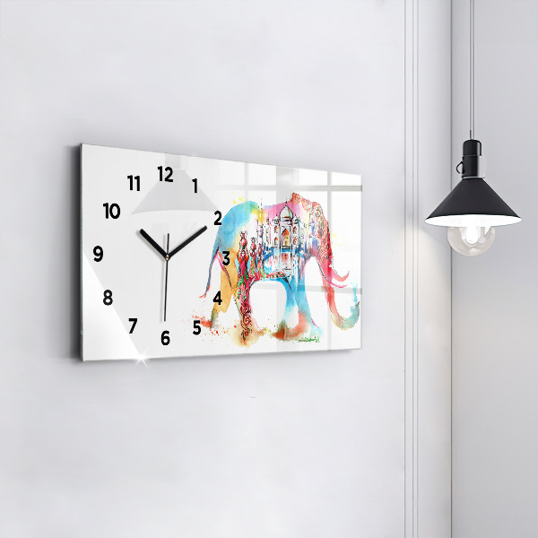 Horloge rectangulaire horizontale Culture indienne