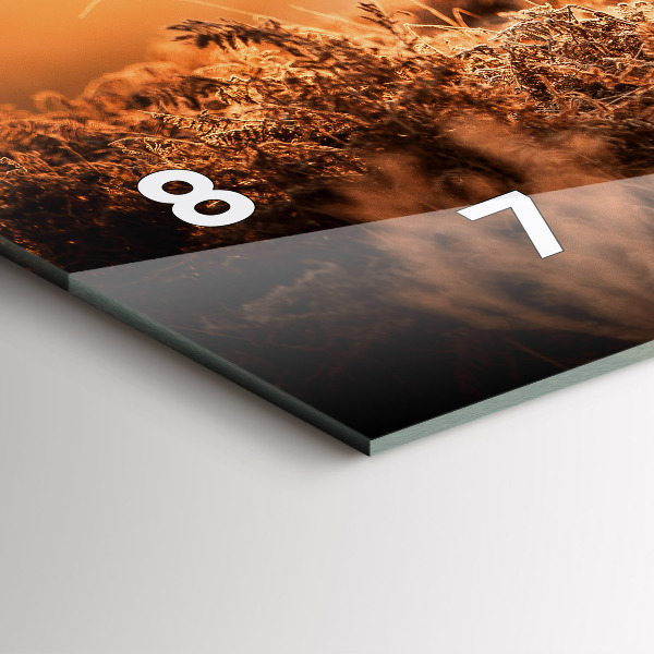 Horloge rectangulaire horizontale Cerf au lever du soleil