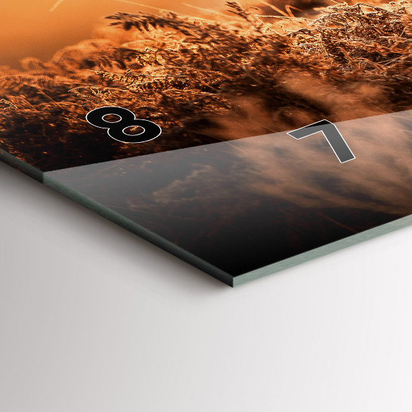 Horloge rectangulaire horizontale Cerf au lever du soleil