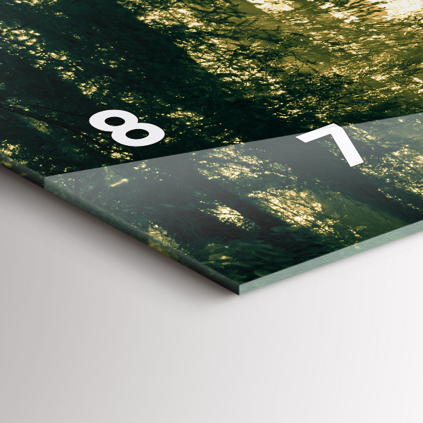 Horloge rectangulaire horizontale Forêt des rayons du soleil