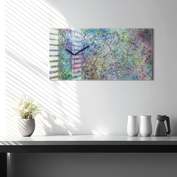 Horloge rectangulaire horizontale Abstraction - Émotions