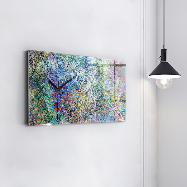 Horloge rectangulaire horizontale Abstraction - Émotions