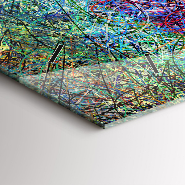 Horloge rectangulaire horizontale Abstraction - Émotions